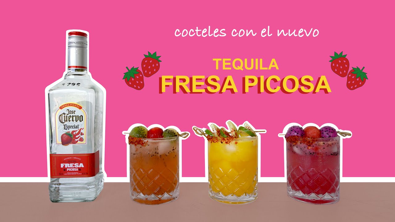 &iquest;C&oacute;mo preparar cocteles con tequila Fresa Picosa?