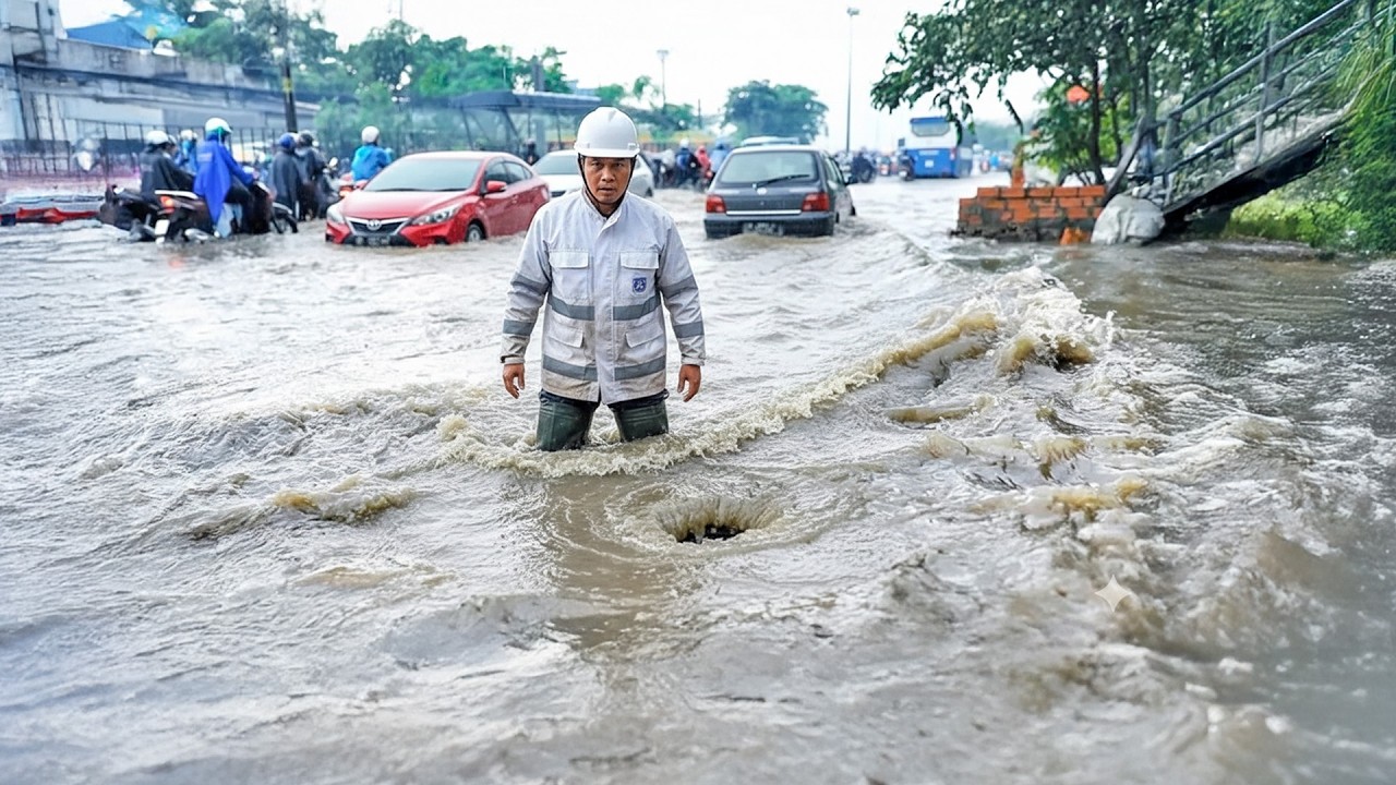 Massive Street Drain Blockage Gone in Minutes