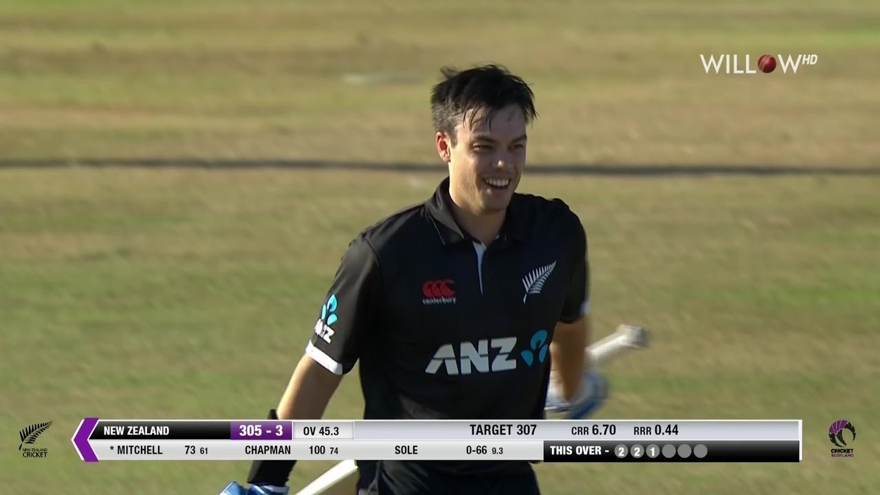 Mark Chapman 101 runs vs Scotland| Only ODI, Scotland vs New Zealand