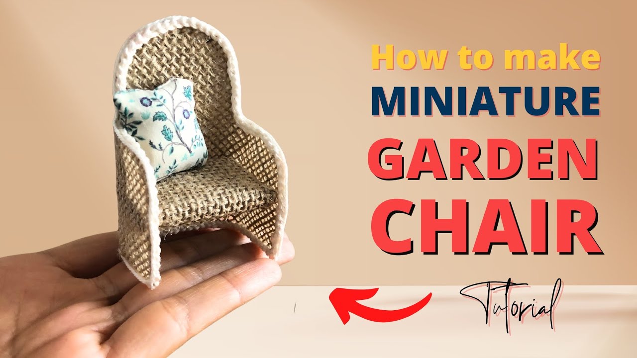 DIY Miniature Garden Chairs | Tutorial | Super Easy