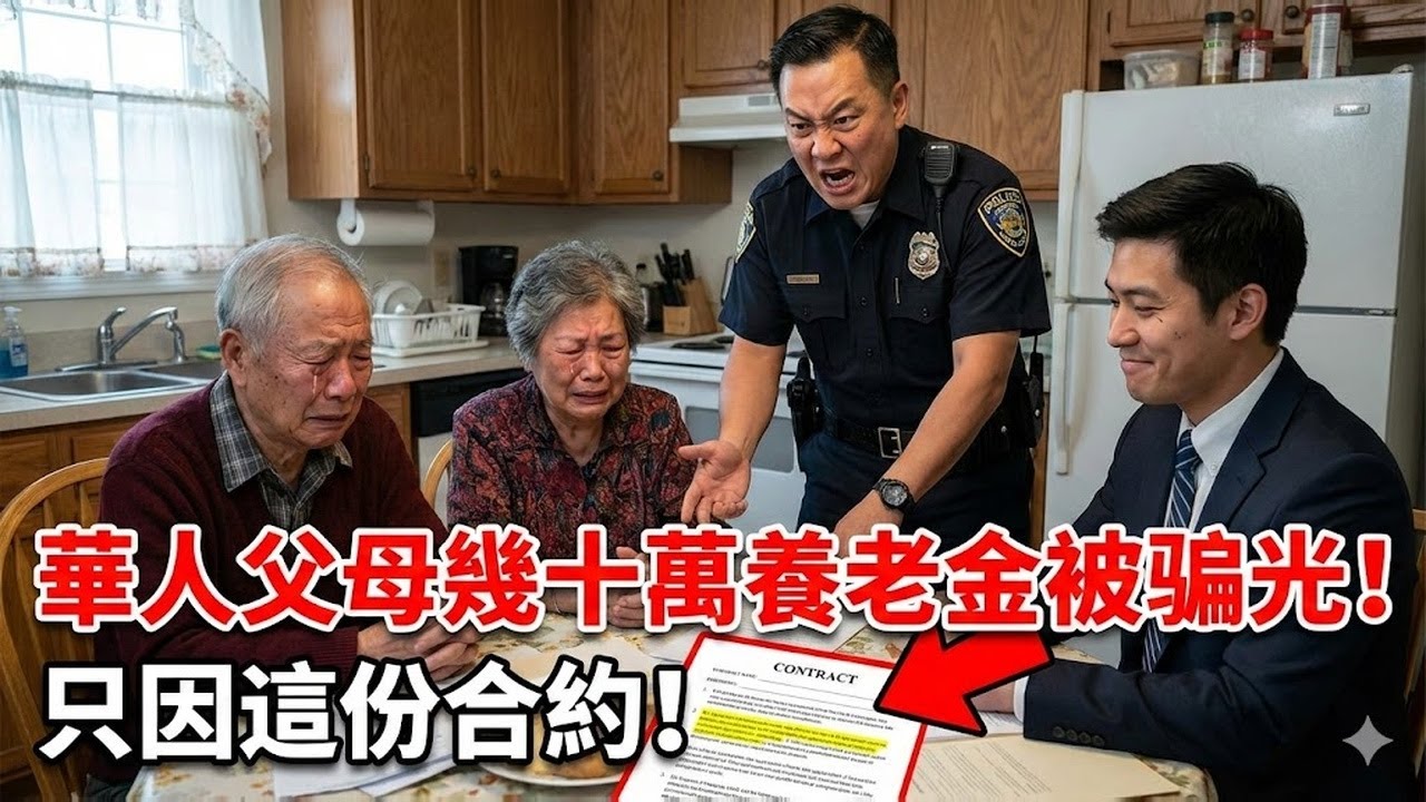 華人父母在美晚年太淒慘？只因沒看懂這份合約，幾十萬養老金被騙得精光！