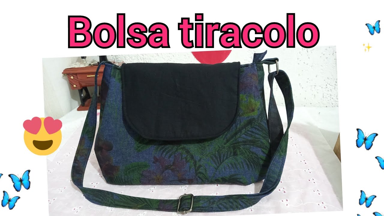 Bolsa transversal com ziper