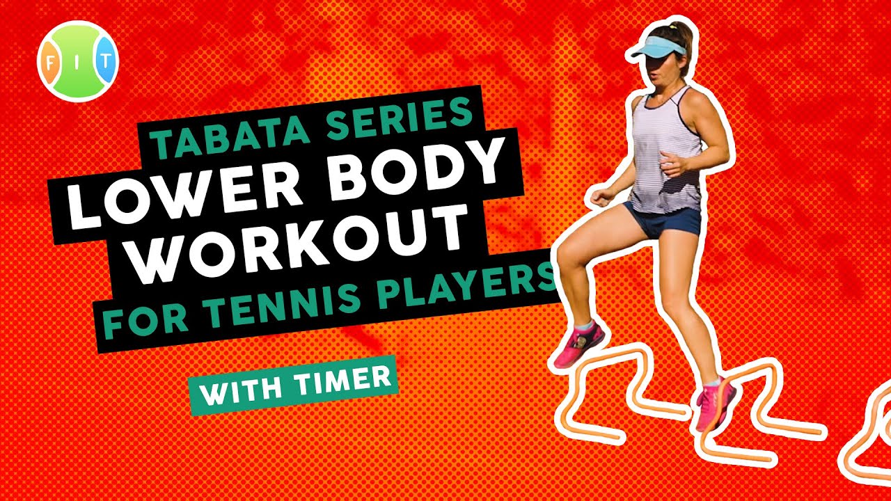 LOWER body 🦵🏼 TABATA workout on a tennis court | TABATA 🇯🇵 for TENNIS players