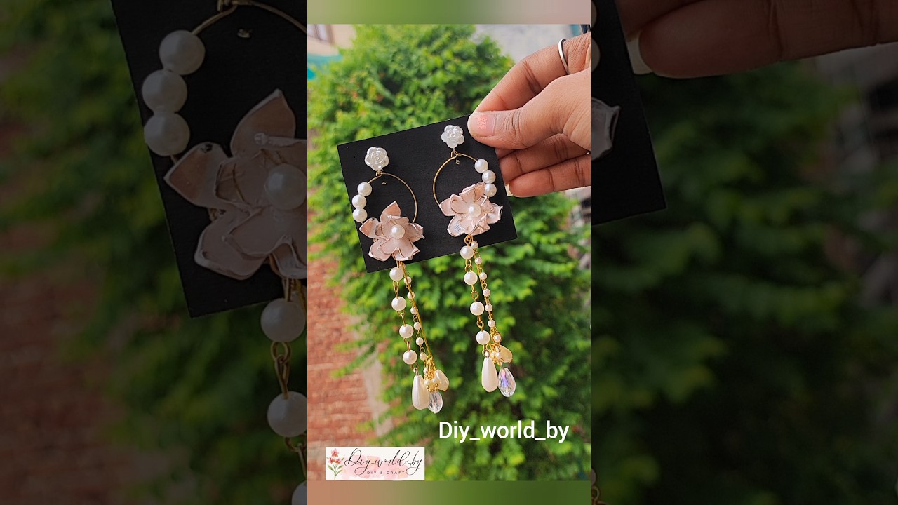 ✨WOW....Korean Earrings Making😱😱| Latest Earrings Design #shorts #viral #earrings #handmade #diy