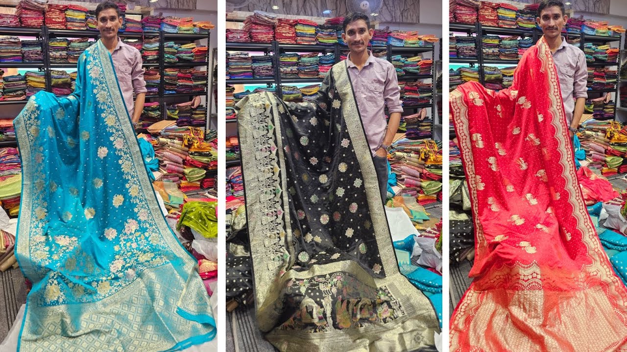 गजी साटिन का सुंदर कलेक्शन सूरत। //  gazi satin nise Collection