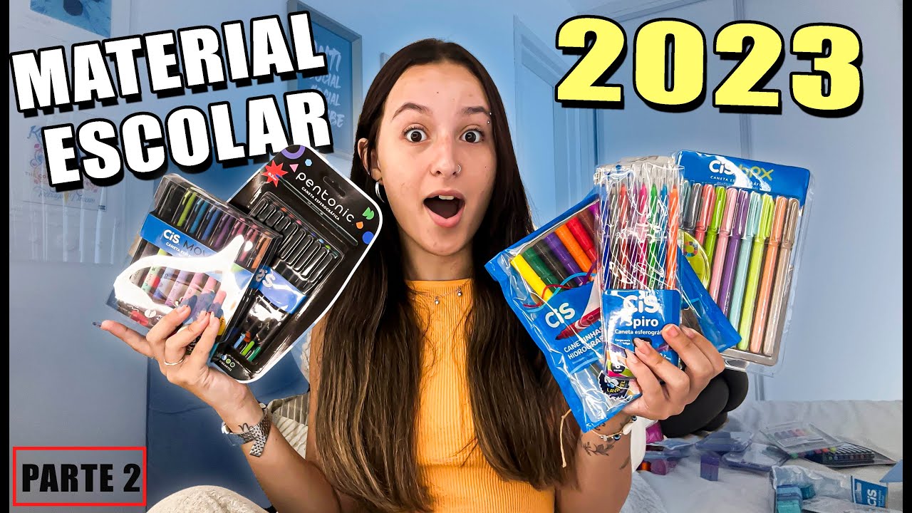 MOSTRANDO MEU MATERIAL ESCOLAR 2023 PARTE 2