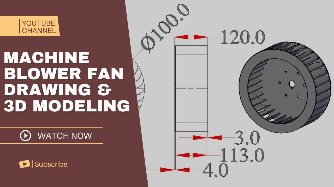 Autocad: How To Draw A Fan Blower