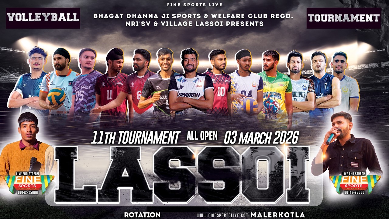 LASSOI || ALL OPEN || VOLLEYBALL TOURNAMENT LIVE || @FineSportsLive