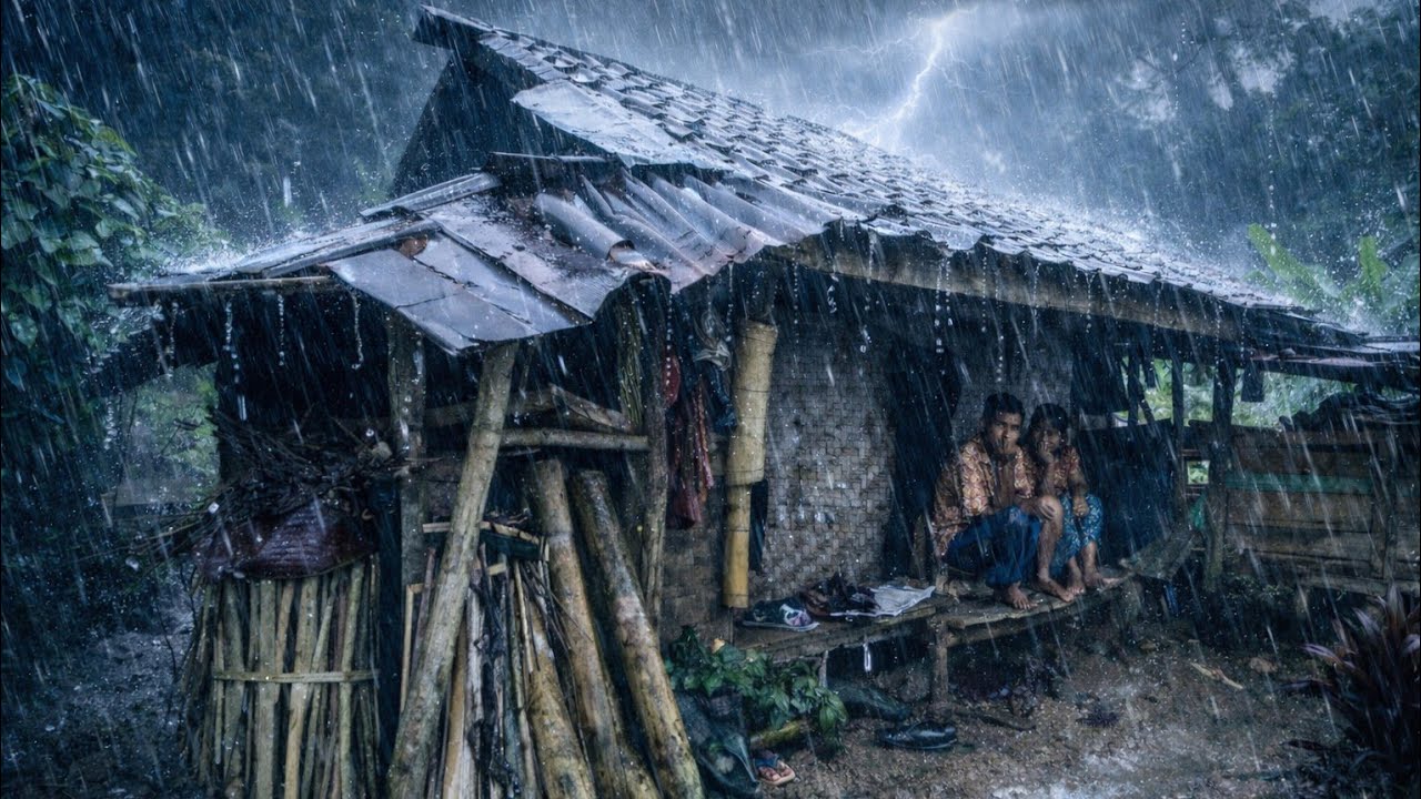 Rainy Village & Shepherd Life 🌧️🐑 | Peaceful Rural LivingLife of