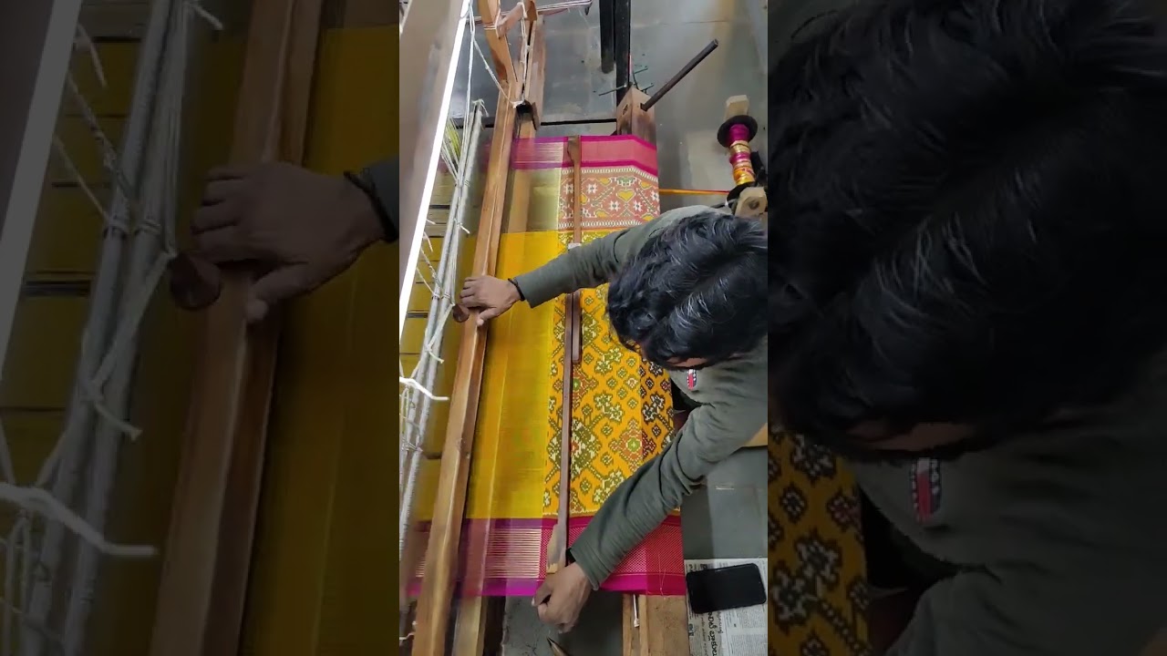wedding patola saree making #silk #indianfashion #sarees #ikkatsilk