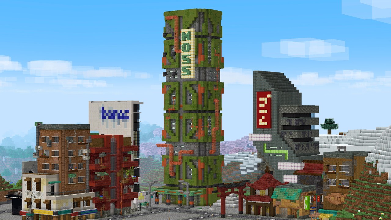 i built a moss skyscraper
