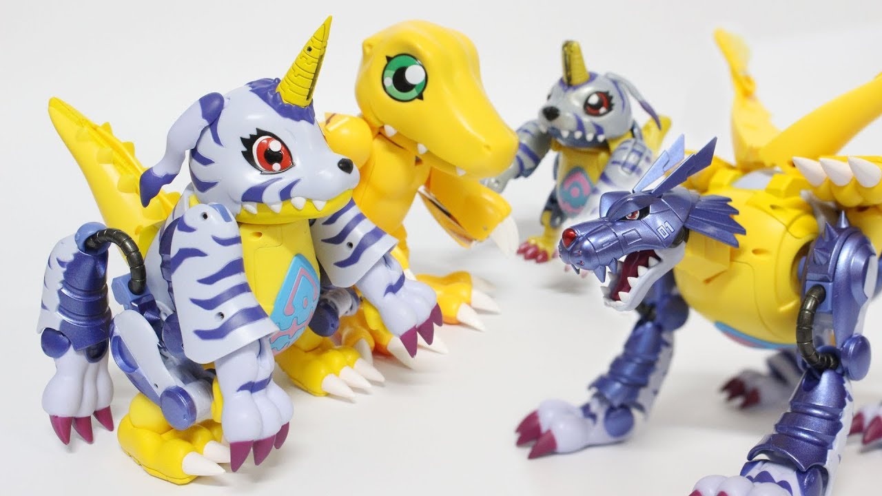 [DIGIVOLVING SPIRITS]Comparison:New & Old Gabumon/MetalGarurumon(デジモン超進化魂-メタルガルルモン)-Figure Toy