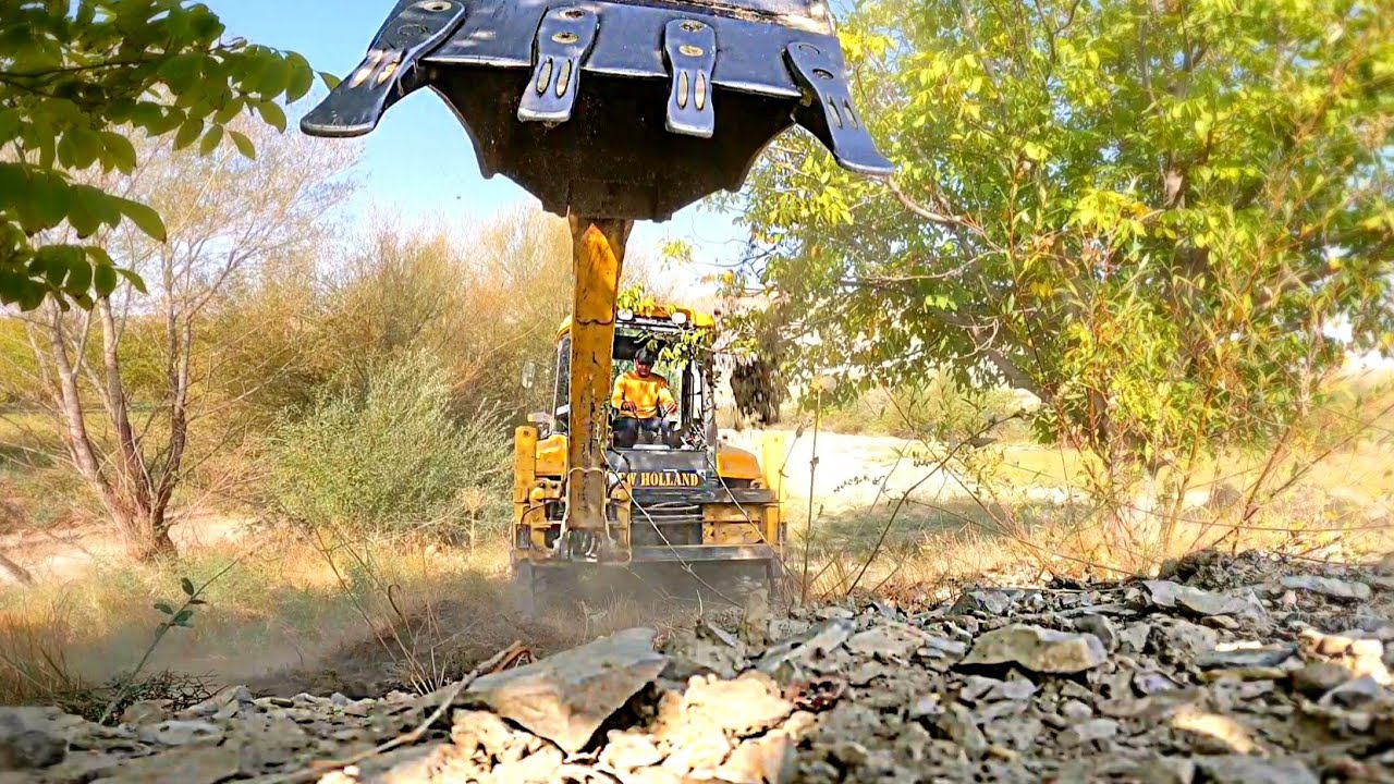 ☢Hard Work In Hot Weather With Backhoe ☢|Backhoe New Video 2021