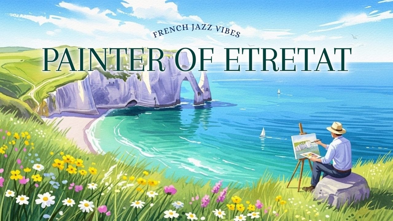 𝐏𝐚𝐢𝐧𝐭𝐞𝐫’𝐬 𝐂𝐥𝐢𝐟𝐟𝐬 𝐨𝐟 𝐄́𝐭𝐫𝐞𝐭𝐚𝐭 🎨 Relaxing French Instrumental Music — Seaside Café Playlist