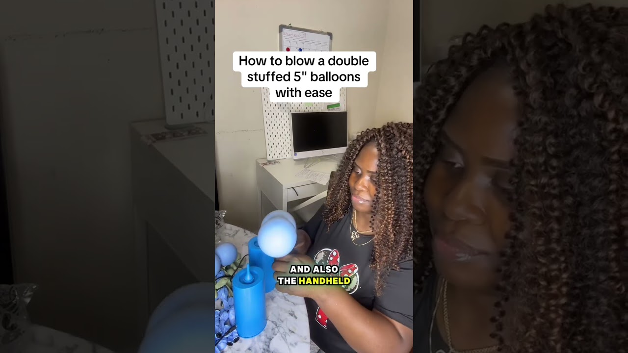 How to blow a double stuffed 5 inch balloons