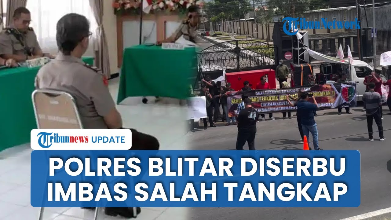 Imbas Salah Tangkap Pelaku Rudapaksa, Polres Blitar Digeruduk Massa! Kanit Pidum Ditahan 14 Hari