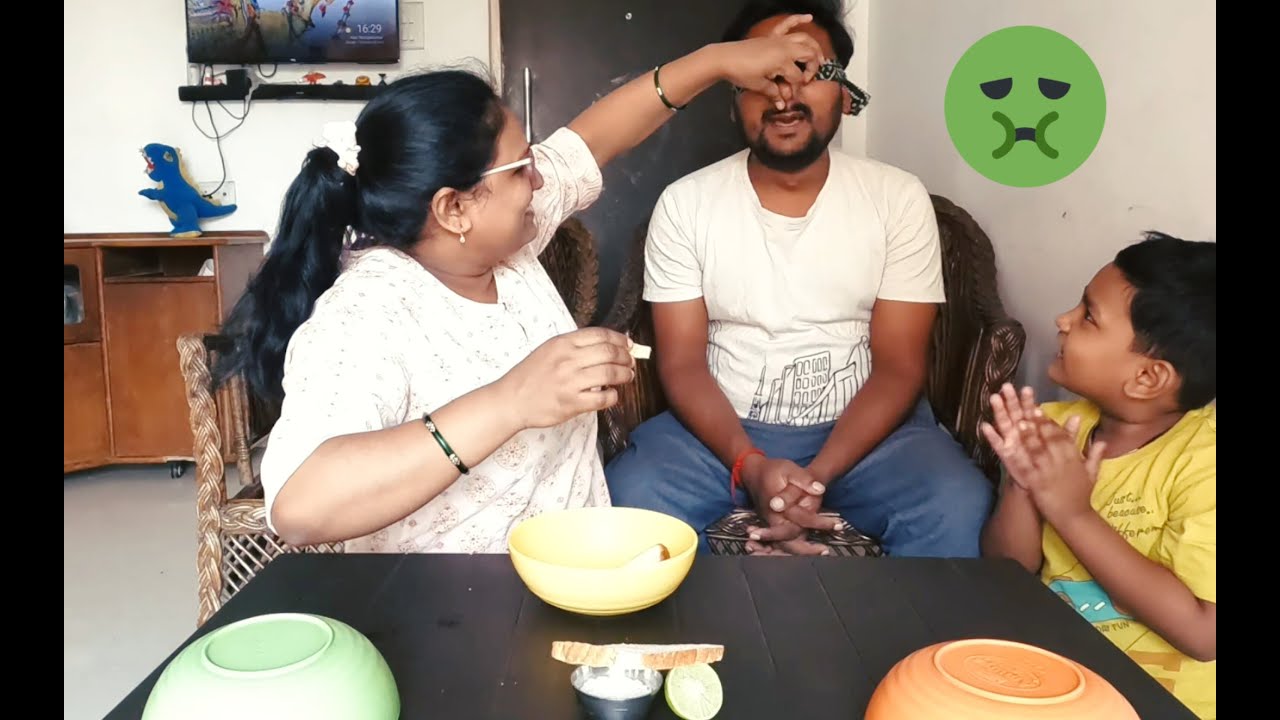 BLINDFOLDED TASTE TEST CHALLENGE|आंख बंद कर के स्वाद पहचानो 🥴🤮🤢 @RidhaanAdhyanofficial
