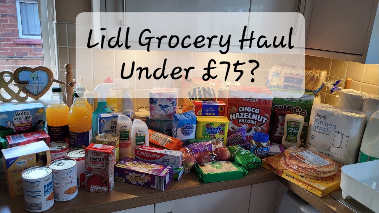 Lidl Grocery Haul | Pre-Holiday Haul | Under £75 | Prices Included | Family of 5