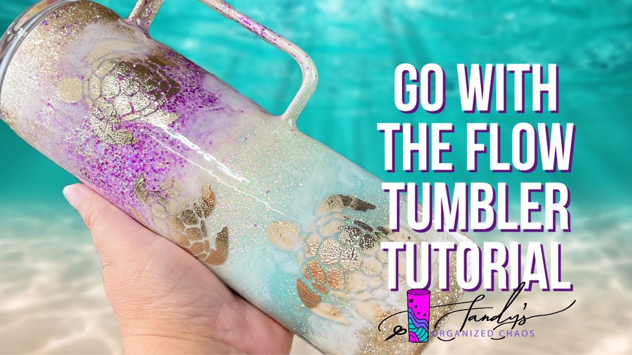 Go With The Flow Beach Look with Sea Turtles Tumbler Tutorial