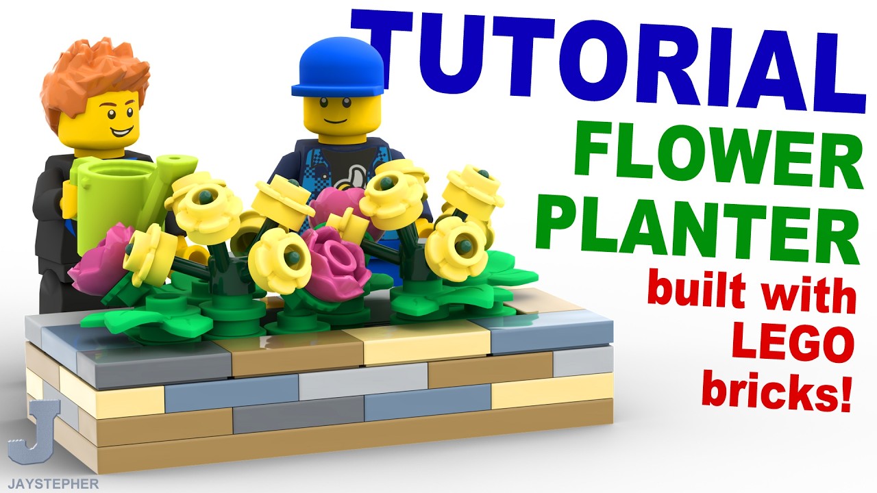 LEGO Brick Tutorial On How To Make A Flower Planter #letsbuildit