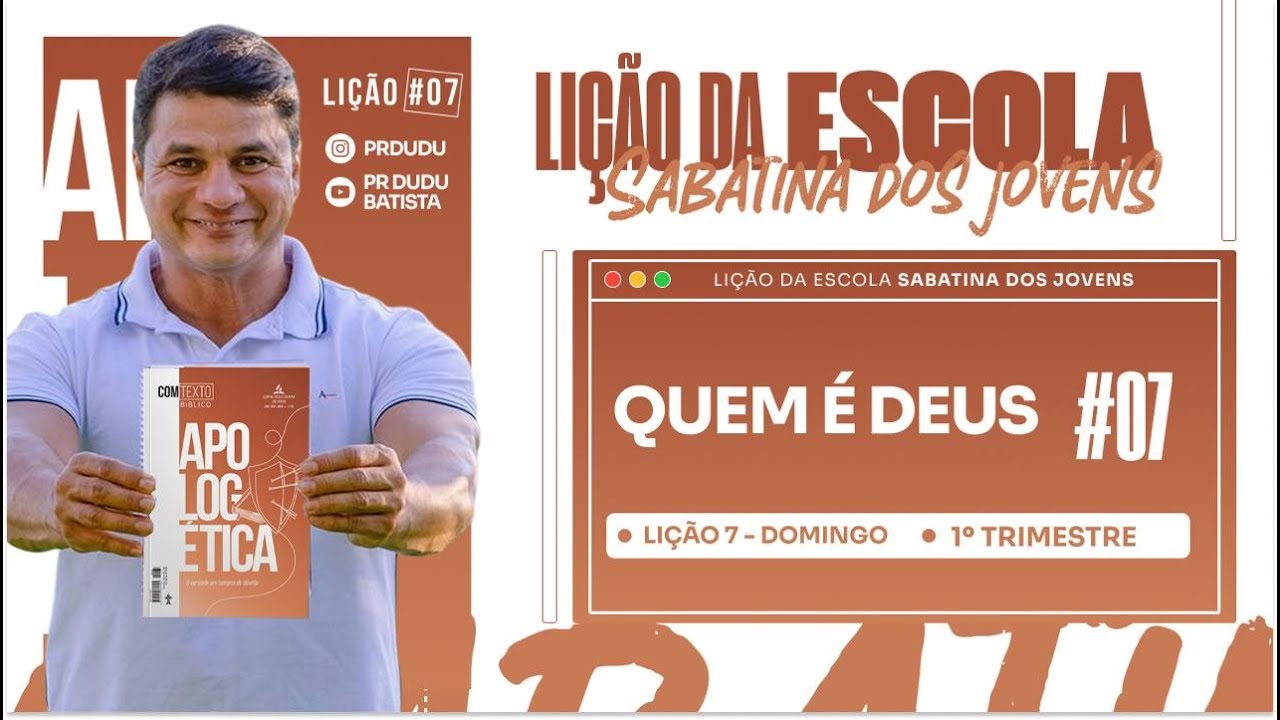 Li&ccedil;&atilde;o da  Escola SABATINA JOVEM , Domingo 08/02/2026  