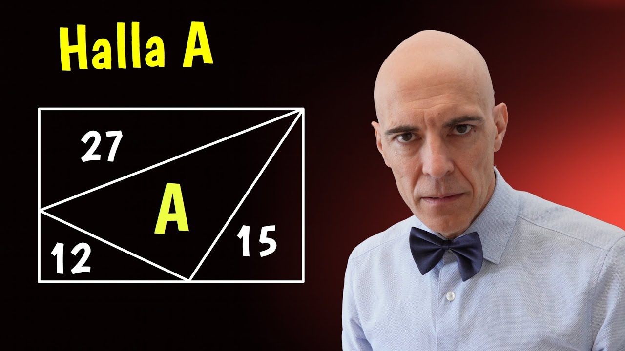 ¿Puedes hallar el área desconocida?💡