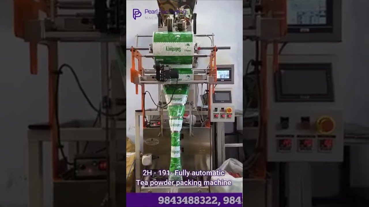 Fully Automatic Tea Powder Packing Machine | Pearl Packing Machinery