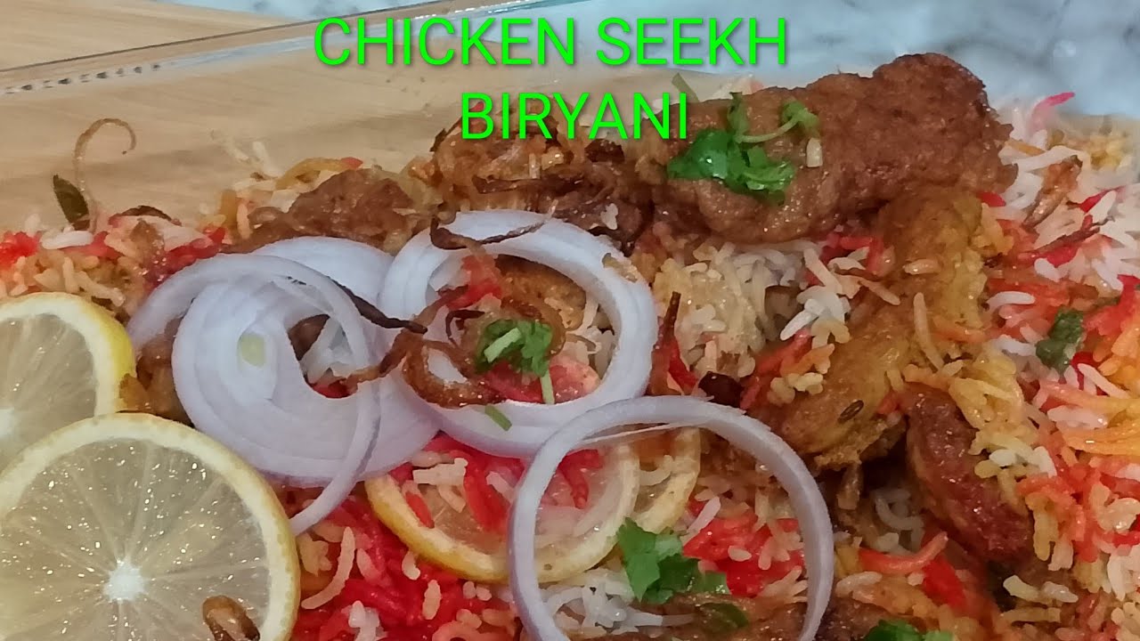 Chicken.seekh.biryani recipe.| How to make chicken seekh biryani.| S.K.K