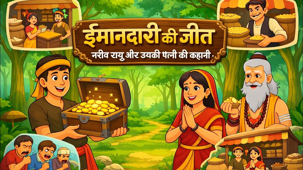 Imandari ki Jit 😱| रामू और सीता की इमानदारी कहानी|#viralvideo #viral #video #kahani 