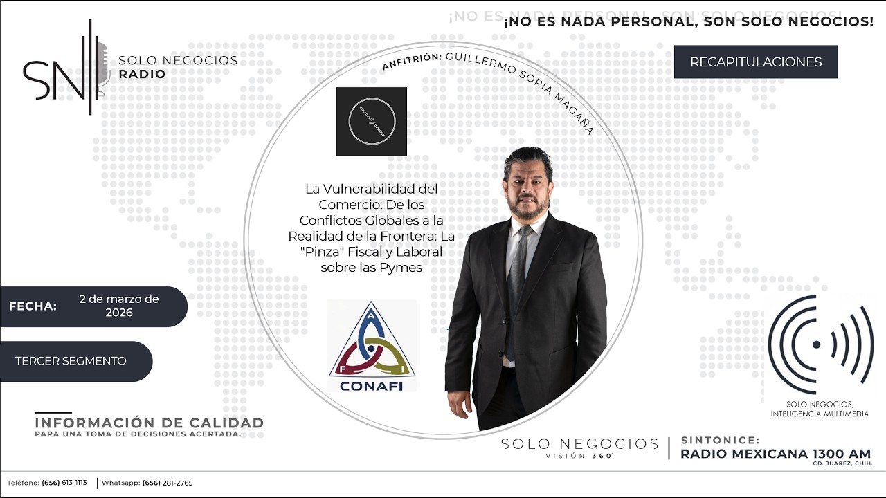 [SNR] Tercer segmento de Solo Negocios Radio del 2 de marzo de 2026