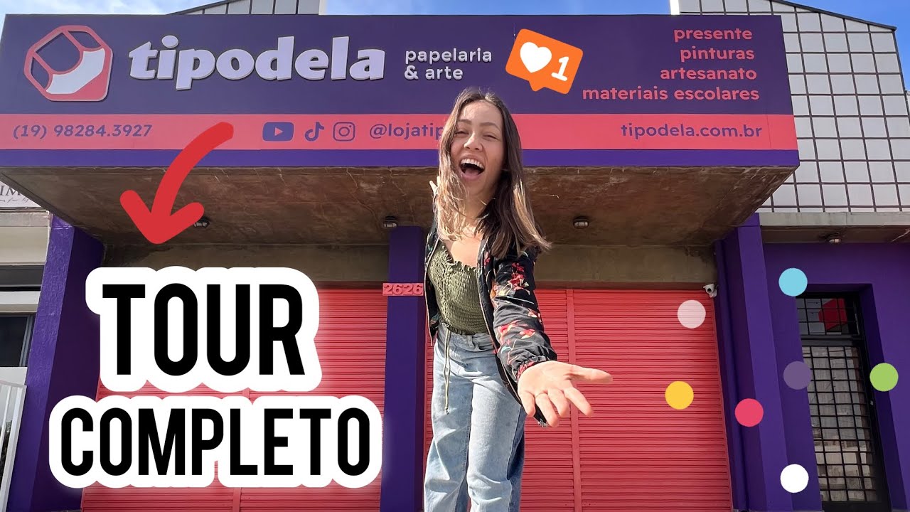 Tour completo pela LOJA TIPODELA! A papelaria mais incrível do Brasil!