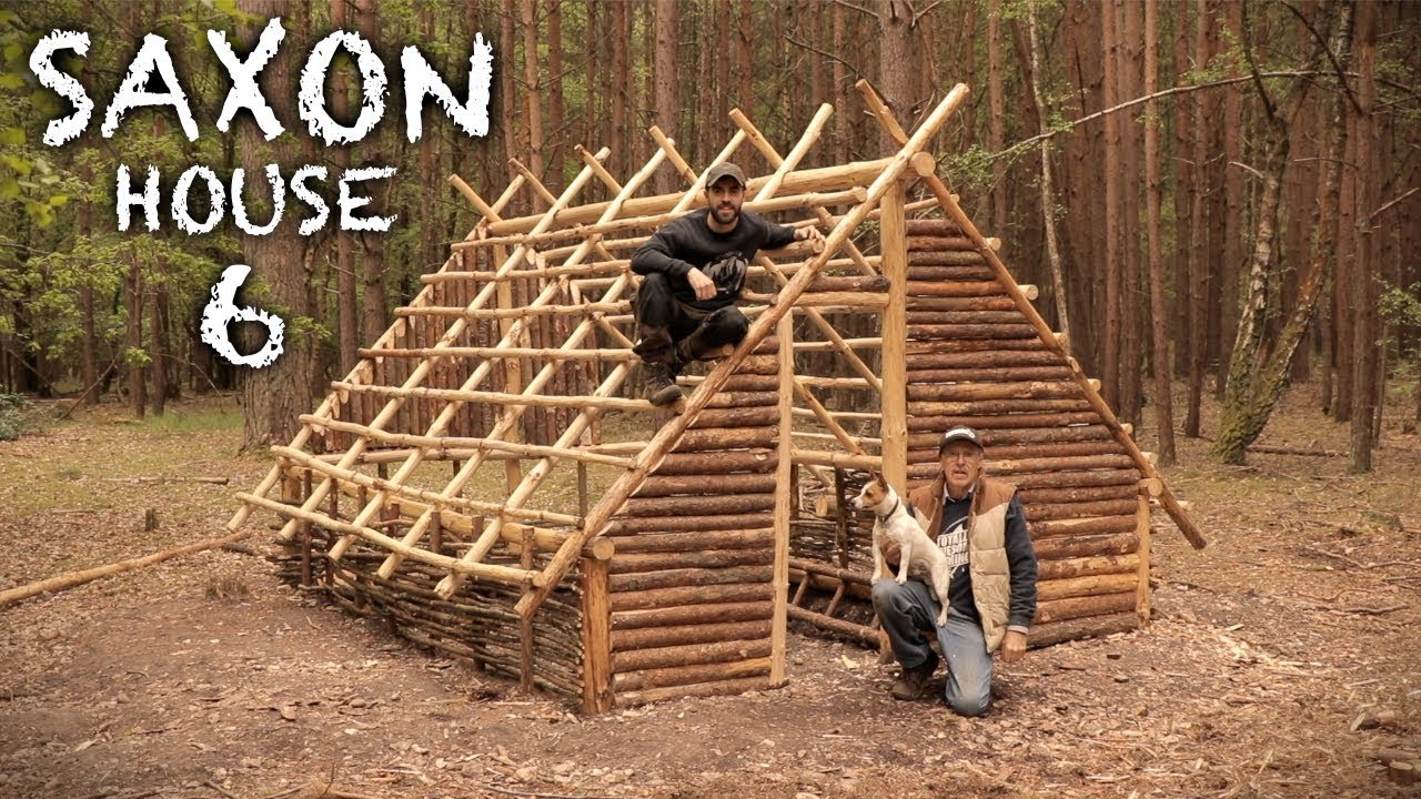 Building a Saxon House with Hand Tools: Front Entrance, Wattle, Walls | Bushcraft Project (PART 6)