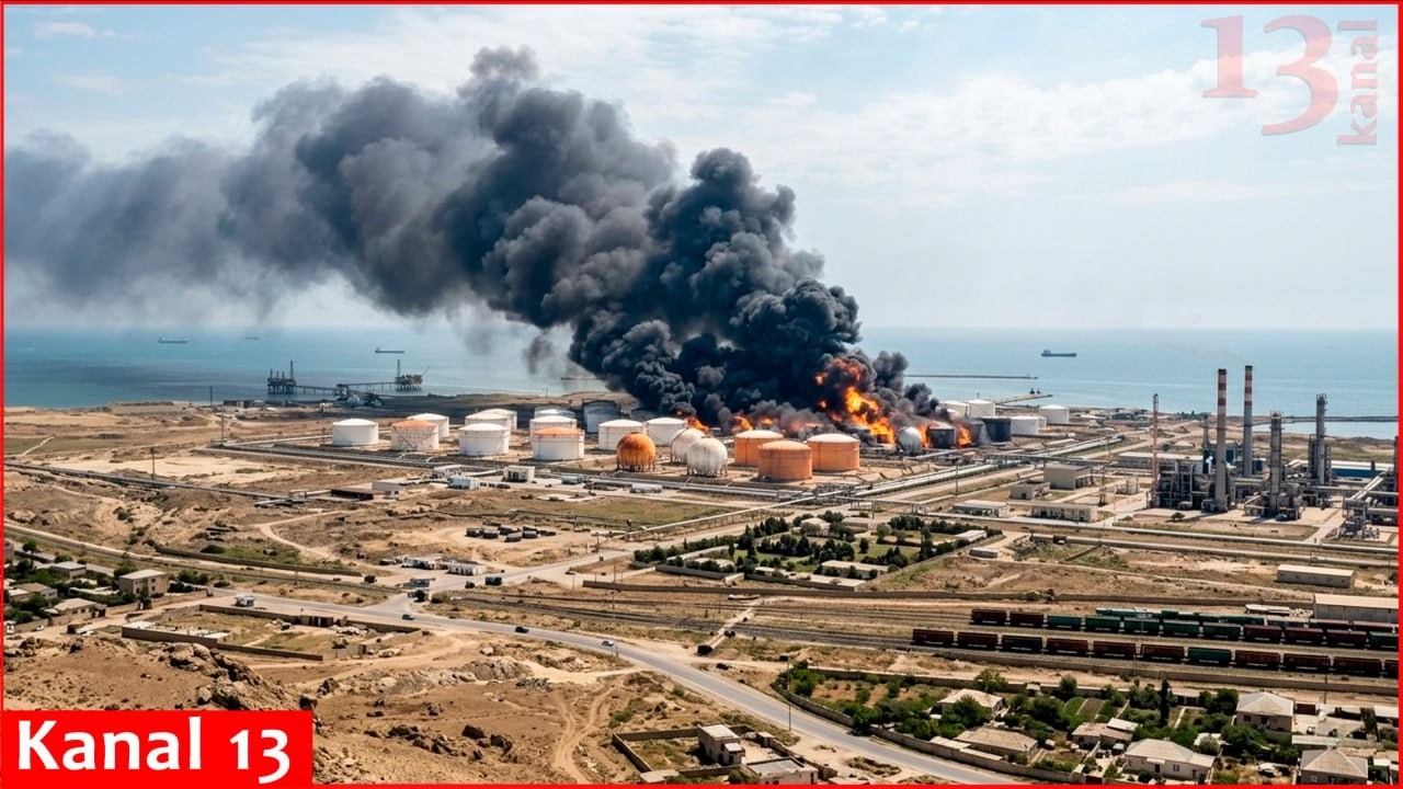 Удар украинского дрона вызвал пожар на ключевом Ильском нефтеперерабатывающем заводе в Краснодарс...