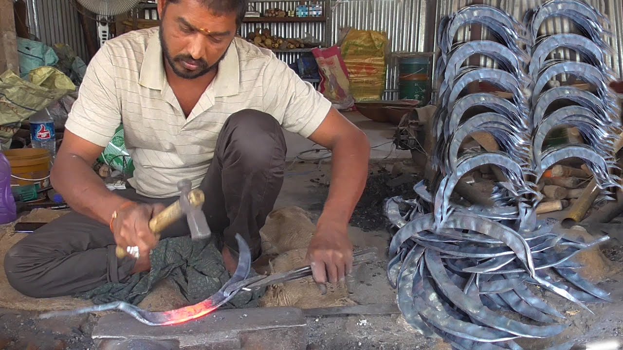 New Traditional Billhook (Kodavali) Hand Made Video in Small Scale IndustrieS