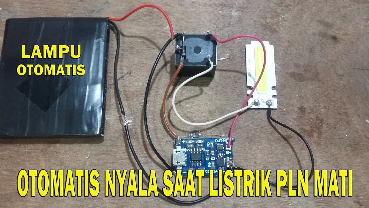 Cara Membuat Otomatis Lampu Emergency