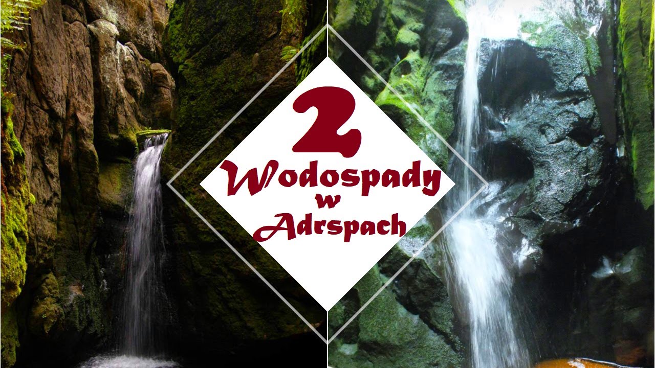 Wodospady w Skalnym Mieście / wodospady w Adrspach (ADRŠPACH): Mały Wodospad i Wielki Wodospad