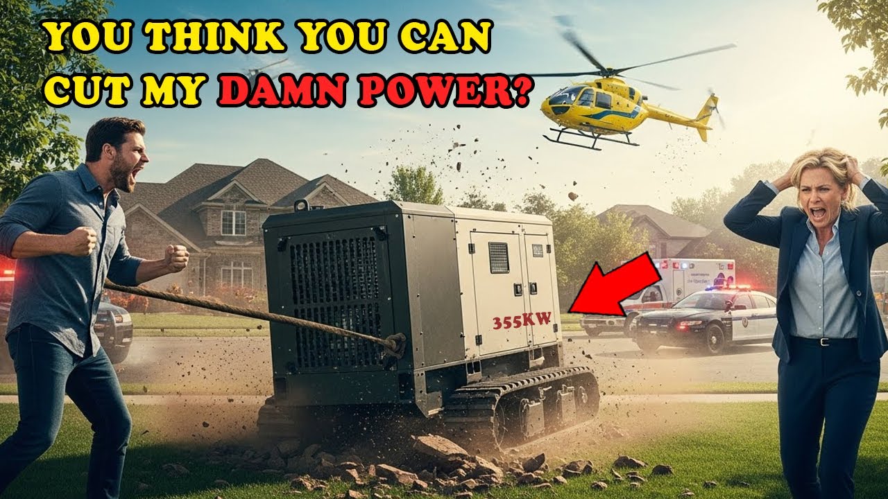 HOA President Killed My Oxygen Supply — So I Pulled a 35-Ton Generator Onto Her Perfect Lawn