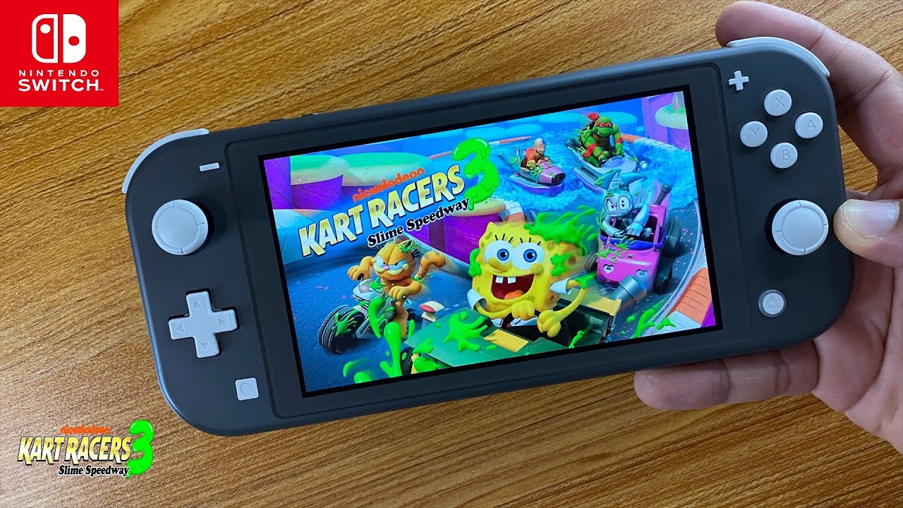 Nickelodeon Kart Racers 3: Slime Speedway Nintendo Switch Lite Gameplay