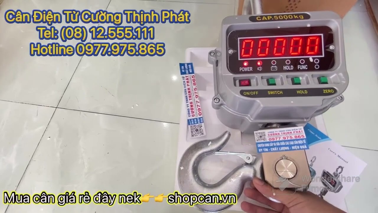 Hướng dẫn hiệu chuẩn cân treo điện tử OCS AAE 5T - SHOP CÂN ĐIỆN TỬ