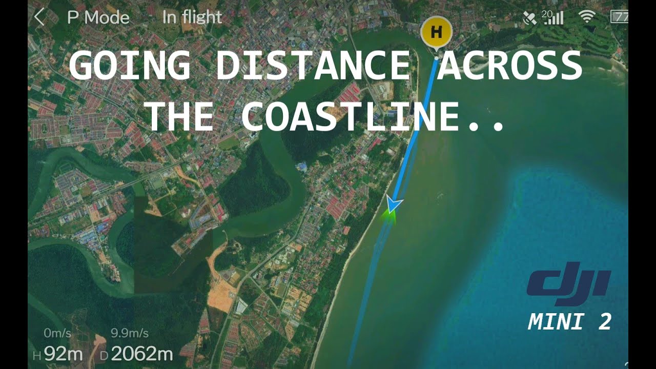 DJI MINI 2 | OcuSync 2.0 GOING DISTANCE ACROSS THE COASTLINE