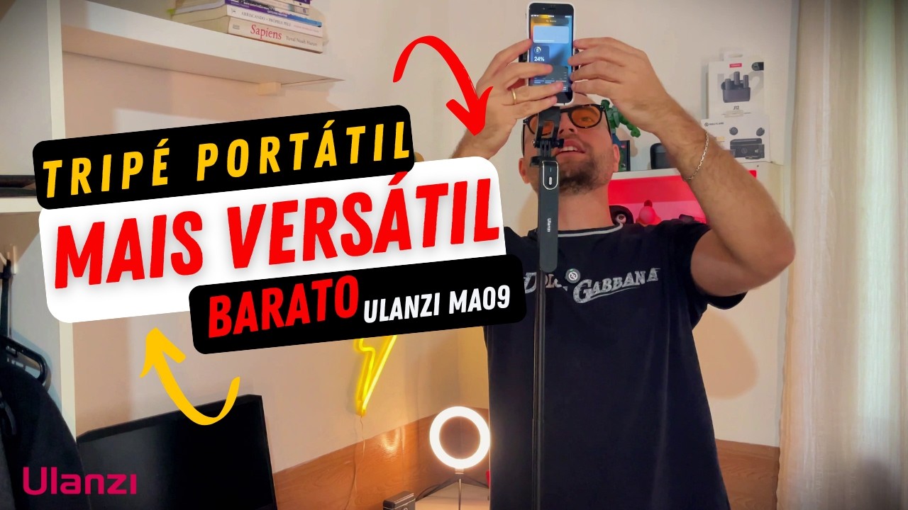 MELHOR E MAIS BARATO TRIP&Eacute; PORT&Aacute;TIL E VERS&Aacute;TIL PARA CELULAR | ULANZI MA09