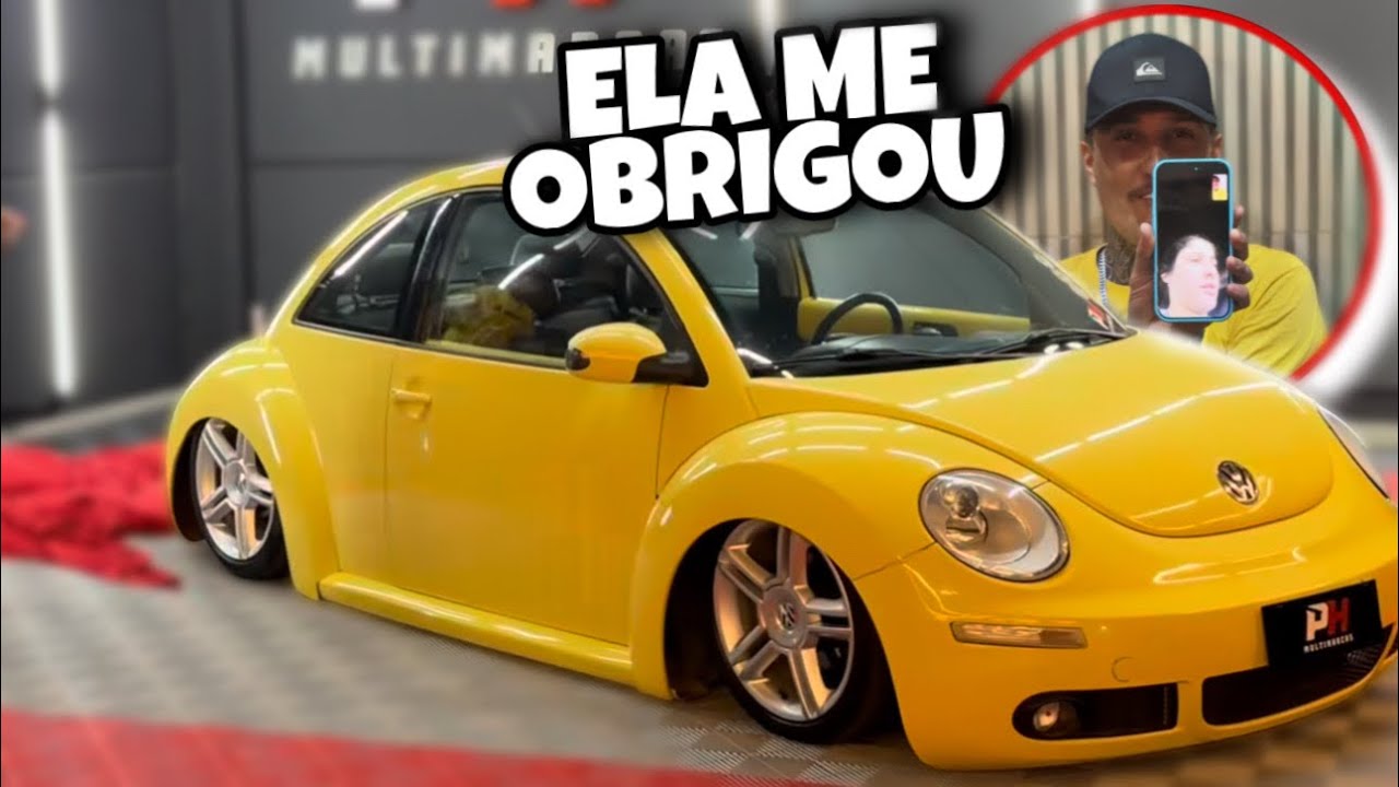 NAMORADA  OBRIGOU ELE A VENDER A MOTO E COMPRAR UM NEW BLEETLE AMARELO REBAIXADO 