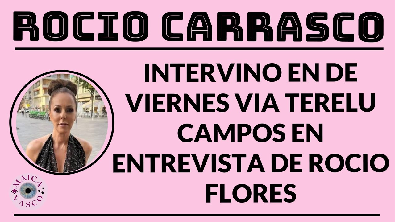 ROCIO CARRASCO: PILLADA! MANDABA A TERELU CAMPOS PREGUNTAS A ROCIO FLORES VIA WHATSAPP: DE VIERNES