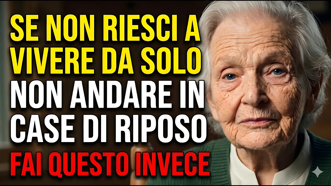 Ho 83 anni. Se non riesci a vivere da solo, non andare in una casa di cura. Fai questo invece.