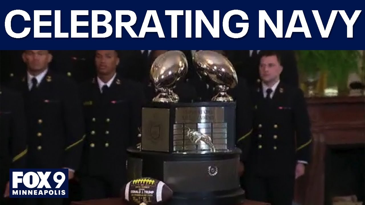 Donald Trump awards Navy football Commander in Chief trophy [FULL EVENT]