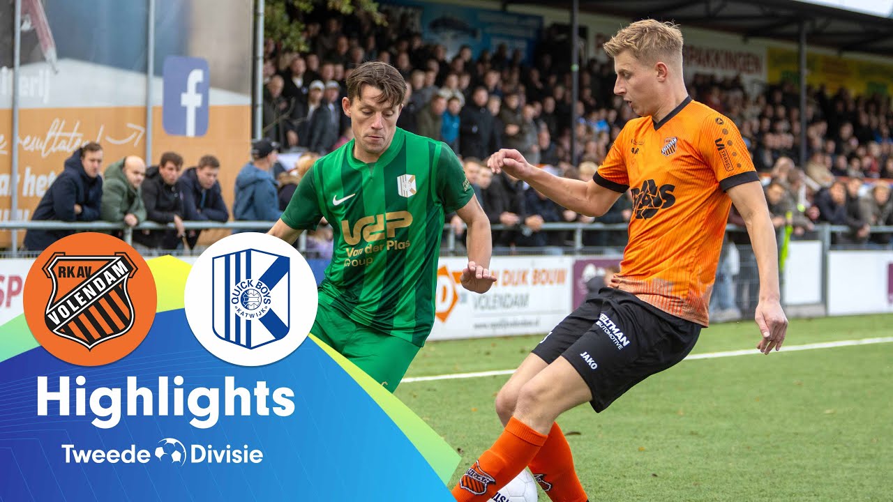 💥 VOLENDAM STUNT TEGEN DE NUMMER 2 | Highlights RKAV Volendam -Quick Boys