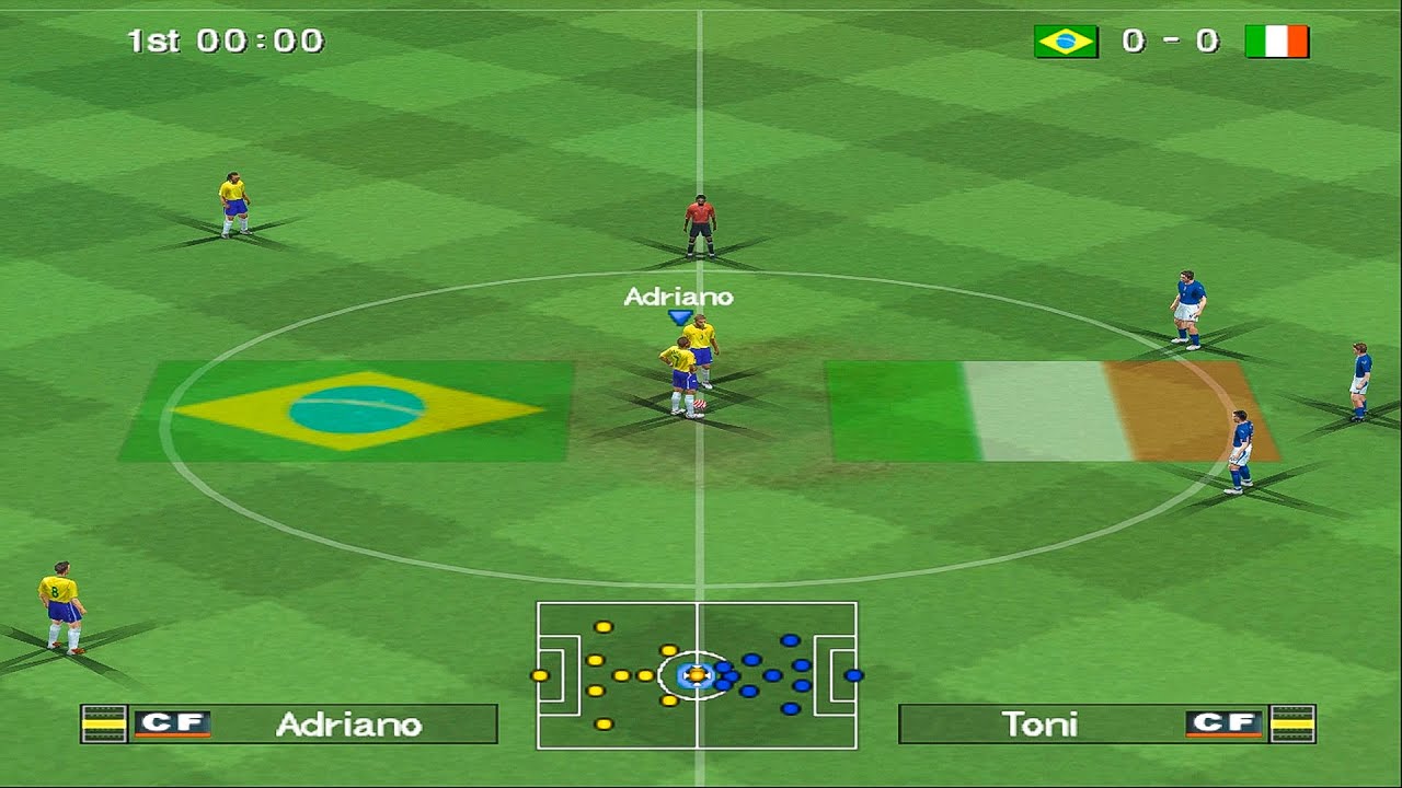 Pro Evolution Soccer 6 — Бразилия против Италии | PS2
