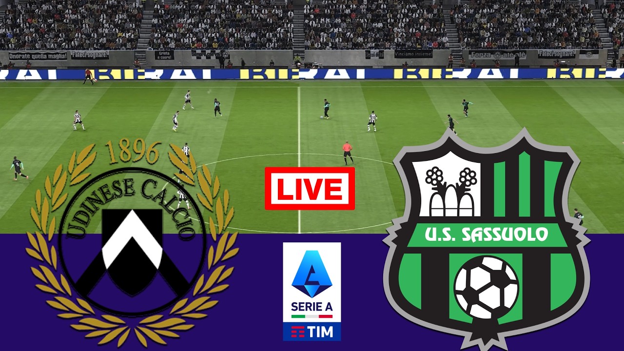 🔴 In Diretta : Udinese vs Sassuolo | Serie A 2025/26 | VideoGame Simulation