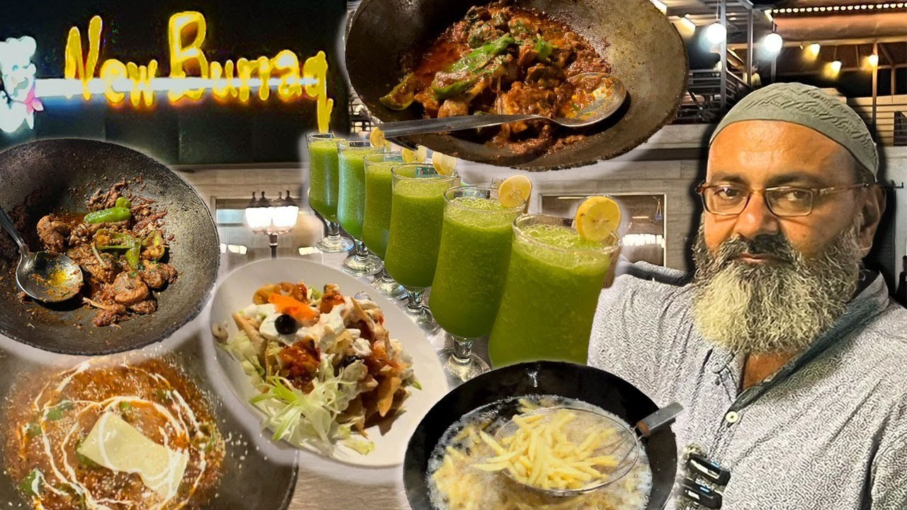 New Buraq Garden Restaurant Sajawal Thatha | Special Mutoon Kabab | Bakarkhani Naan | #wahgwah