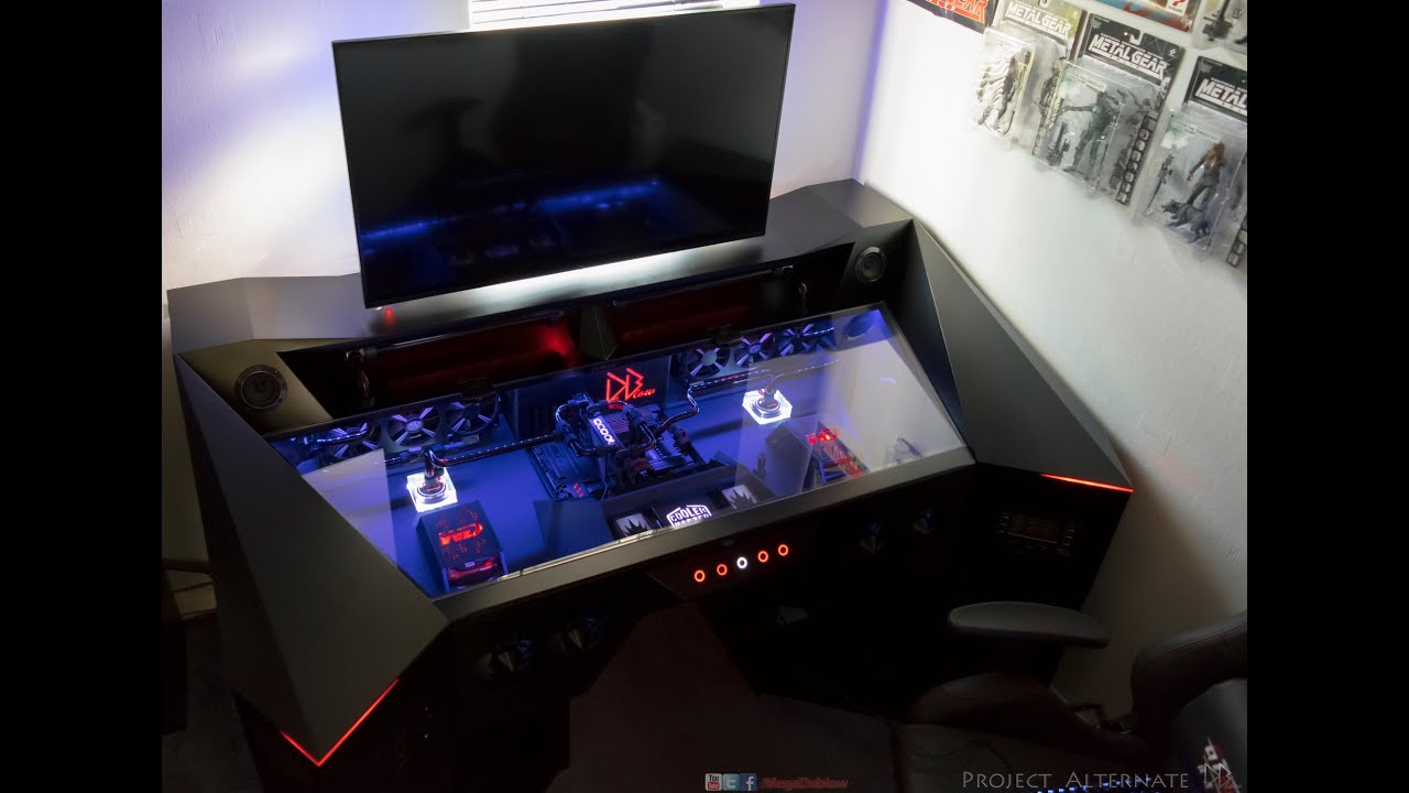 ULTIMATE 1 of a kind Custom PC in a Desk Build